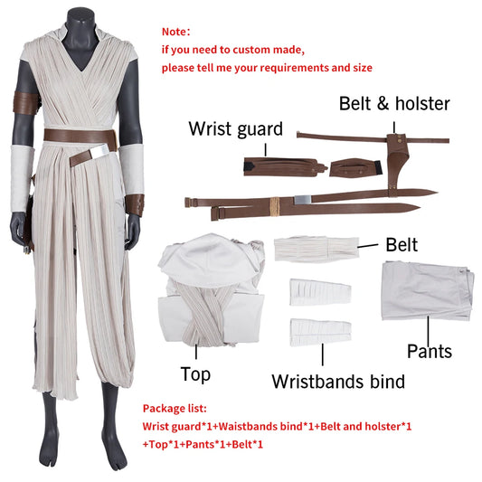 Rey Costume – Star Wars: The Rise of Skywalker Cosplay Outfit