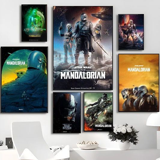 The Mandalorian Season 3 Anime Posters – HD Quality Retro Wall Art for Home Decor