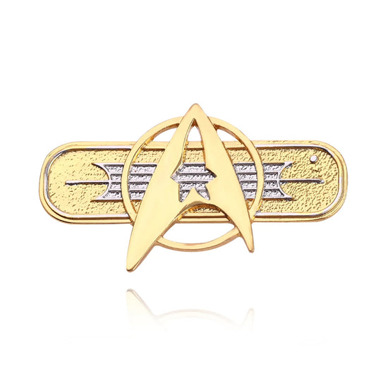 Classic Star Trek Starfleet Logo Metal Badge – Iconic Lapel Pin for Fans