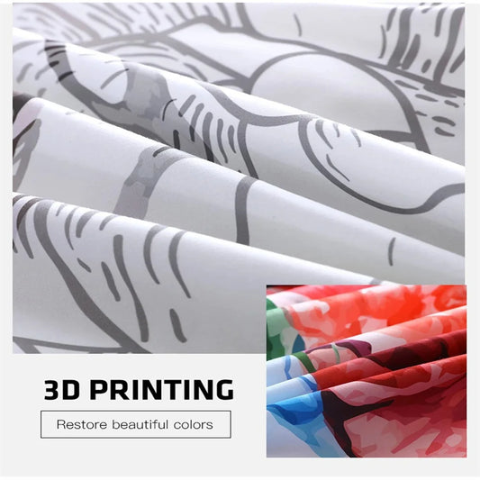 Cartoon 3D Star Wars Bedding Set – Galactic Comfort for All Ages