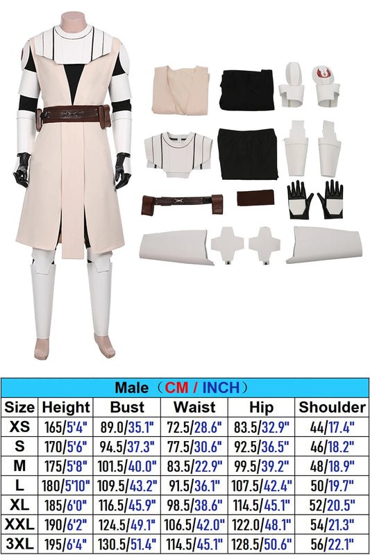 Obi Wan Cosplay Uniform – Authentic Movie-Style Costume for Role Play