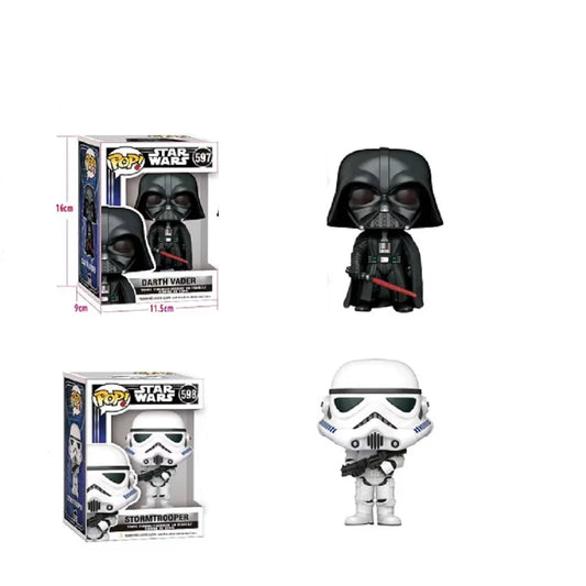 Bandai Elf Star Wars Action Figures – Classic Darth Vader &amp; Stormtrooper
