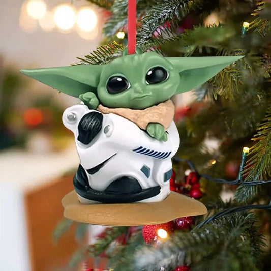 Star Wars Yoda Christmas Tree Pendant – Festive Anime Decor