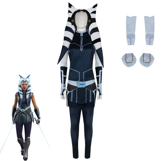 Star Adult Ahsoka Tano Cosplay Costume – Full Set for Comic Con &amp; Halloween