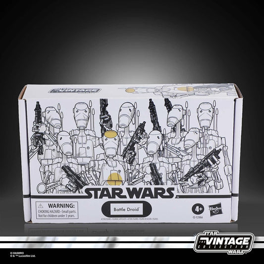 Original NEW Hasbro STAR WARS The Vintage Collection Battle Droid 4-Pack
