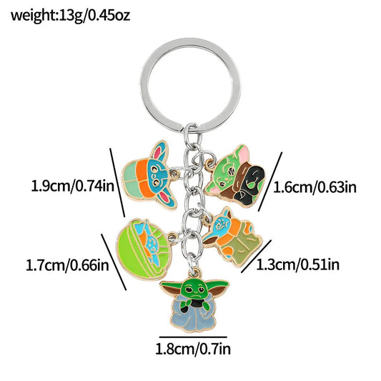 Star Classic Wars Yoda Keychain – Cute &amp; Creative Accessories for Fans