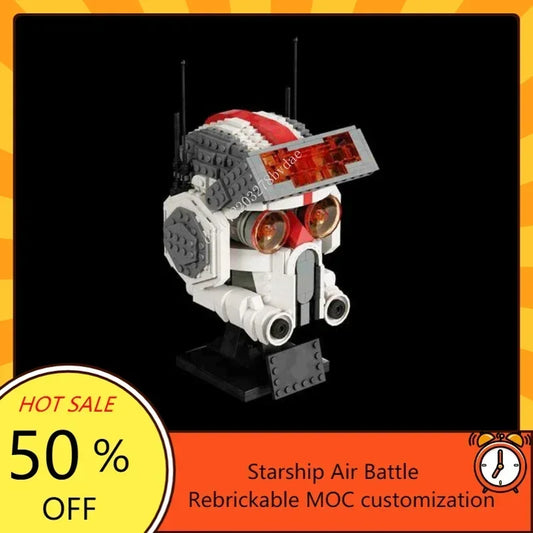 715PCS Space Clone Army Battle Bad Batch Helmet - TECH Building Blocks Set
