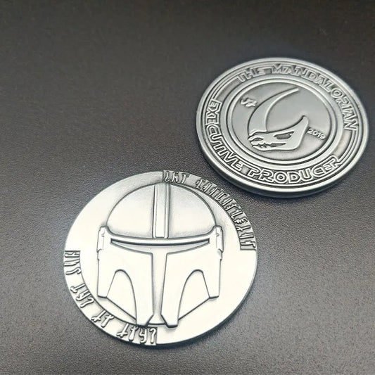 Classic Star Wars The Mandalorian Bounty Hunter Metal Coins Collection