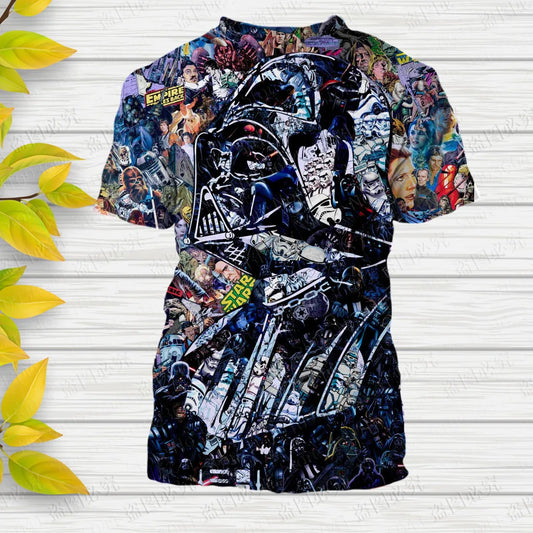 Star Wars 3D Print Disney T-Shirt – Casual Streetwear for Men &amp; Women