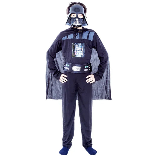 Boys Classic Movie Mask Costume – Darth Vader Cape Armor Onesie