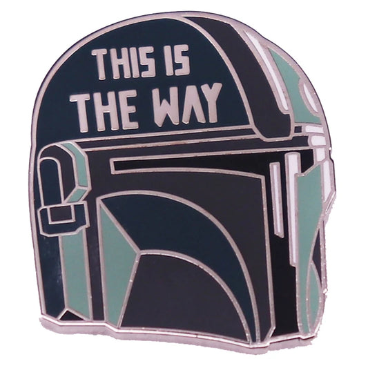 Star Wars Mandalorian Mask Brooch – Enamel Pins for Fans &amp; Collectors