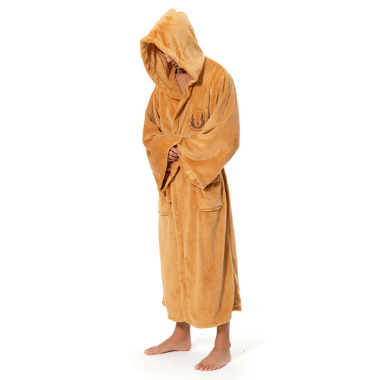 Jedi Cosplay Fleece Bathrobe – Perfect for Space Battle Roleplay