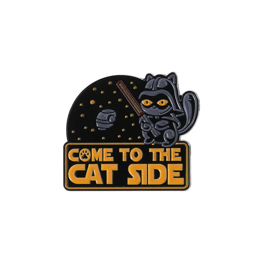 Star Wars Black Cat Enamel Pin – Stylish Brooch for Fans and Collectors