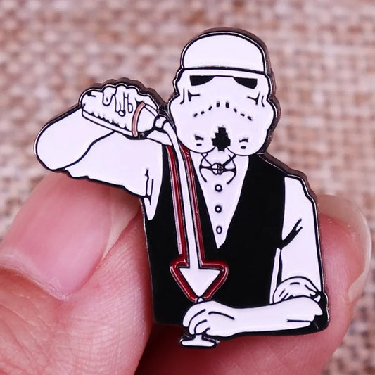 90s Retro Wars Movies Enamel Pins – Cartoon Metal Brooch Badge for Fans