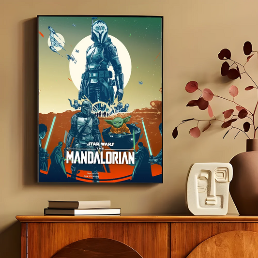 The Mandalorian Season 3 Anime Posters – HD Quality Retro Wall Art for Home Decor