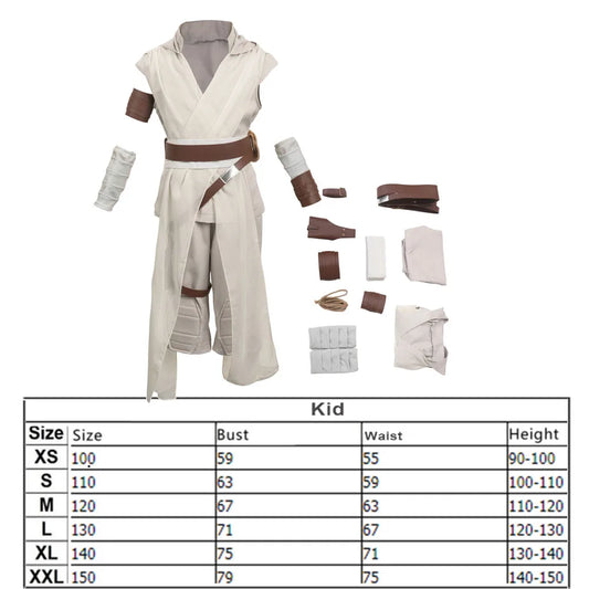 The Rise of Skywalker Rey Cosplay Costume for Kids – Epic Battle Outfit