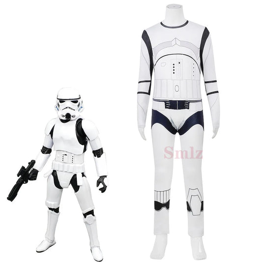 Halloween Reneecho Kids Cosplay – Black Darth Vader Jumpsuit Costume