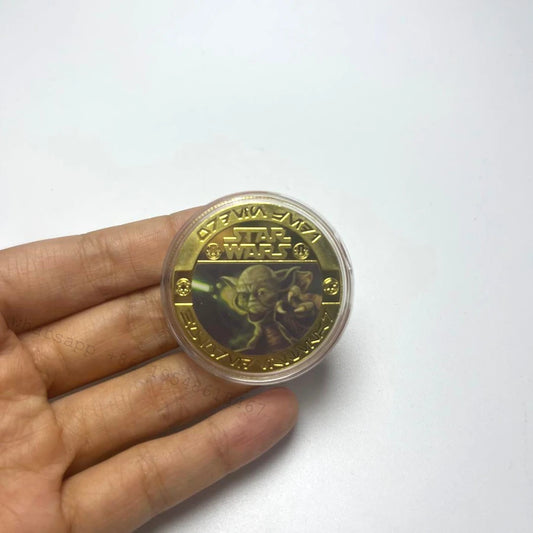 Star Wars Mandalorian Gold Plated Commemorative Coin Set – A Must-Have for Fans