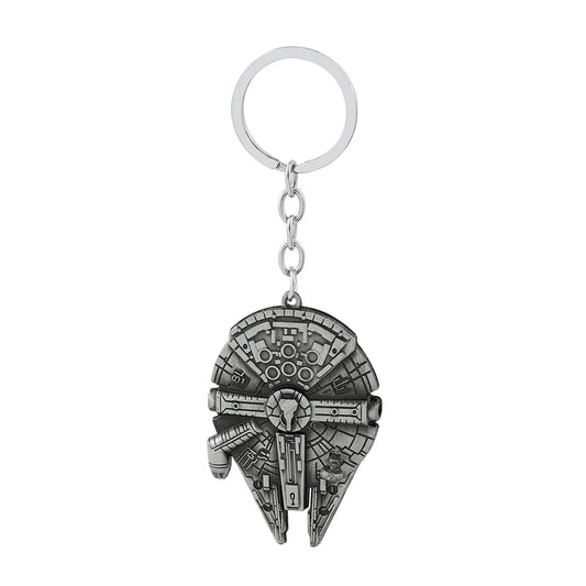 Star Wars Millennium Falcon Metal Keychain – Iconic Spacecraft Pendant