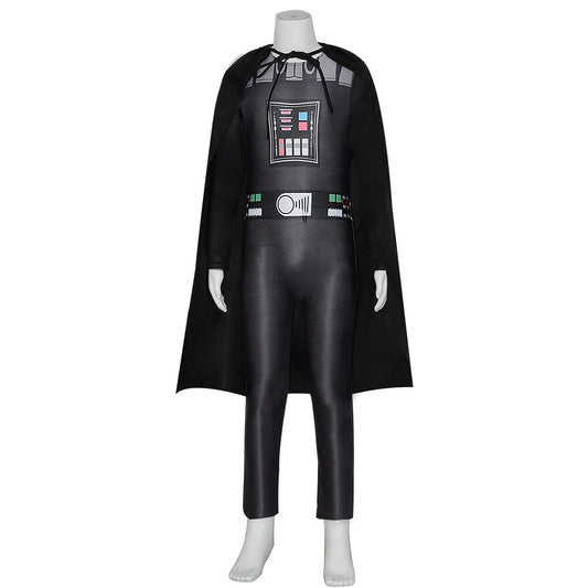 Halloween Reneecho Kids Cosplay – Black Darth Vader Jumpsuit Costume