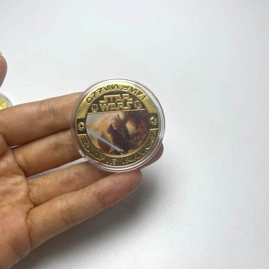 Star Wars Mandalorian Gold Plated Commemorative Coin Set – A Must-Have for Fans