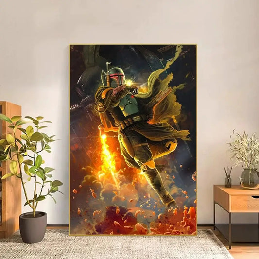 Movie B-Boba Fett Poster – Aesthetic Waterproof Decorative Print