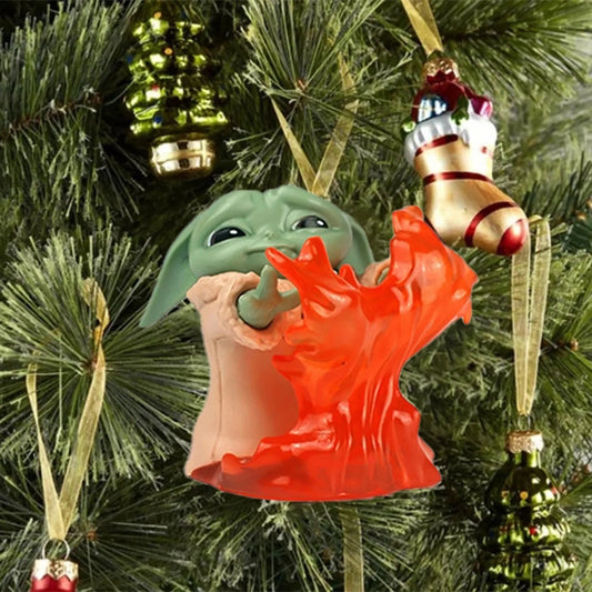 Star Wars Yoda Christmas Tree Pendant – Festive Anime Decor