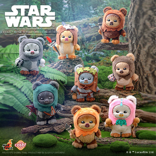 Hot Toys Official Star Wars Ewok Cosbi Mini Figures – Mystery Blind Box Collectibles