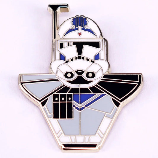 Sci-fi Movie Character Enamel Pin – Space Badge Brooch for Collectors