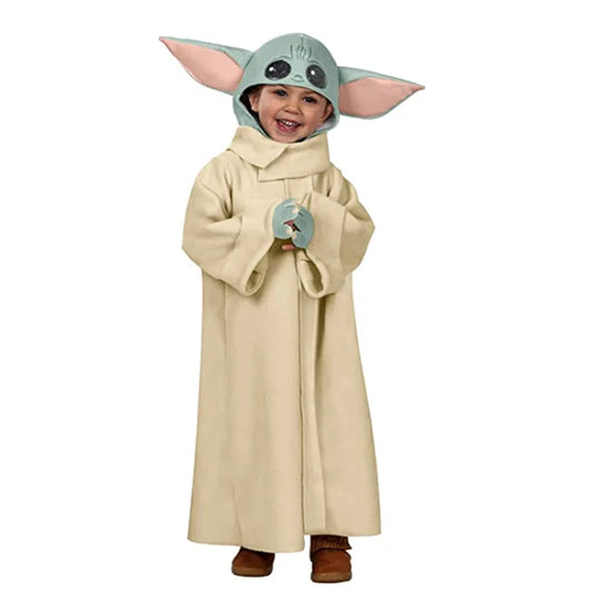 Halloween Hot Cosplay Wars: Baby Yoda-boy Costume Robe with Hat