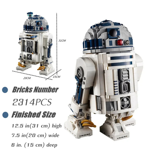 2314Pcs Space Star R2D2 Robot Building Blocks – Perfect Gift for Young Builders